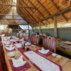 Dining at Mma Dinare in Botswana