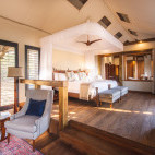 Luxury room at Kwara Camp in Okavango Delta, Botswana