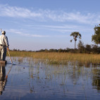 Mokoro ride through the Okavango Delta in Botswana