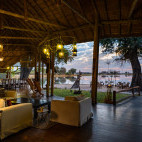 Lounge at Pom Pom Camp in Okavango Delta, Botswana