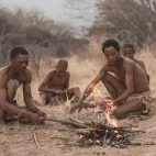 San bushmen in Botswana.