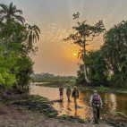 River walk in Odzala-Kokoua National Park, Congo.