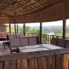 Seating area overlooking the Awash River in Ethiopia
