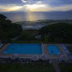 Swimming pool and view at Haile Resort in Awassa, Ethiopia
