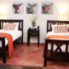 Twin bedroom at Haile Resort in Awassa, Ethiopia