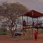 Sundowners at Porini Amboseli Camp in Kenya