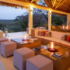 Lounge at Lentorre Lodge in Kenya.