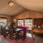 Dining room at Porini Amboseli Camp in Kenya