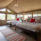 Bedroom at Porini Mara Camp in Kenya