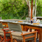 Dining at Porini Mara Camp in Kenya