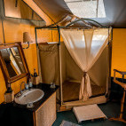 Bathroom at Porini Rhino Camp in Kenya