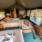 Bedroom at Porini Rhino Camp in Kenya