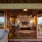 Bedroom at Sunbird Lodge in Kenya.