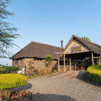 Exterior of Sunbird Lodge in Kenya.