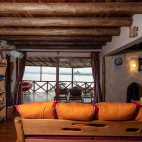 Lounge area at Sunbird Lodge in Kenya.