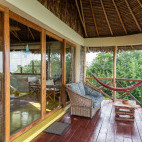 Balcony at Sunbird Lodge in Kenya.