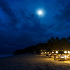 Outdoor dining at Anjajavy Le Lodge in Madagascar.