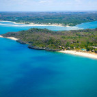 Aerial of Anjajavy Le Lodge in Madagascar.