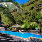 Swimming pool at L’Heure Bleue in Nosy Be, Madagascar