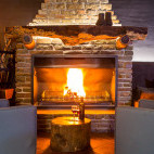 Fireplace at Ai Aiba Lodge in Namibia