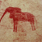 Rock painting near Ai Aiba Lodge in Namibia