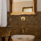 Bathroom at Halali Camp in Namibia