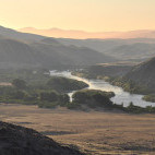 Kuene River in Namibia.