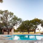 Swimming pool at Namutoni Camp, Namibia