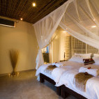 Bedroom at Okaukuejo Camp in Namibia
