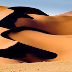 Sand dunes in Sossusveli, Namibia.