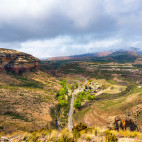 Valleys and canyons in Golden Gate Highlands National Park, South Africa