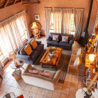 Lounge at The Safari Club in Johannesburg, South Africa.