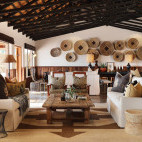 Lounge at MalaMala Camp in South Africa