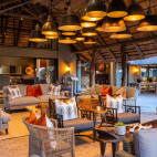 Main verandah at Inyati Game Lodge in Sabi Sands Nature Reserve, South Africa