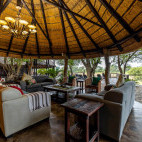 Lounge at Umkumbe Safari Lodge in Sabi Sands Game Reserve, South Africa.