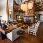Lounge at Tarkuni Lodge in Tsawlu Private Game Reserve, South Africa.