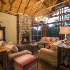 Lounge at Thakadu River Camp in South Africa