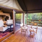 Tent at Thakadu River Camp in South Africa