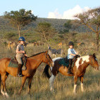 Horse riding in South Africa.