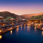 Swimming pool at Tarkuni Lodge in Tsawlu Private Game Reserve, South Africa.
