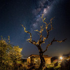 Night sky over Zimanga Private Game Reserve in South Africa.