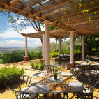 Outdoor dining at Gibb's Farm in Tanzania.