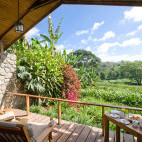 View from verandah at Gibb's Farm in Tanzania.