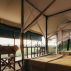 Bedroom in Kirurumu Serengeti North Camp in Tanzania