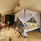 Bedroom in Kirurumu Serengeti North Camp in Tanzania