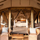 Bedroom at Lamai Serengeti in Tanzania