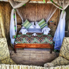 Bedroom at Ntemwa-Busanga bush camp in Kafue National Park, Zambia