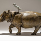 Hippo sculpture by Nick Mackman