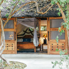 Room at Kaingo Camp in South Luangwa National Park, Zambia
