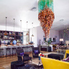 Bar at Latitude 15 hotel in Lusaka, Zambia